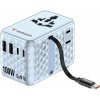 Verbatim Cestovní adaptér EU/UK/US GaN 2xUSB-C/2xUSB-A/1xUSB-C PD 100W modrý 30192 Verbatim Cestovní adaptér EU/UK/US GaN 2xUSB-C/2xUSB-A/1xUSB-C PD 100W modrý 30192
