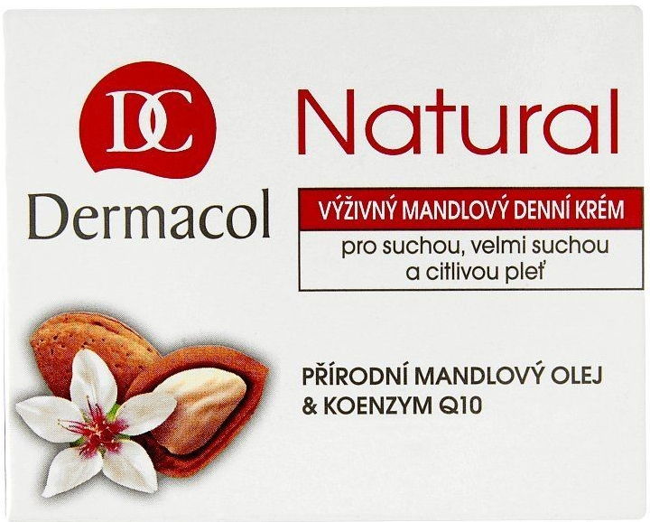Dermacol Natural výživný mandlový denný krém v tubě suchá a citlivá pleť 50 ml