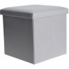 HOMESTYLING Taburet / podsedák s úložným priestorom sivá KO-101000530seda HOMESTYLING Taburet / podsedák s úložným priestorom sivá KO-101000530seda
