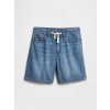 GAP Detské džínsové šortky Mid Rise drawstring Tmavomodrá 14 GAP Detské džínsové šortky Mid Rise drawstring Tmavomodrá 14