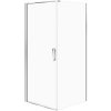 CERSANIT Štvorcová sprchová kabína MODUO 90x90 cm chróm, transparentné sklo S601-484 CERSANIT Štvorcová sprchová kabína MODUO 90x90 cm chróm, transparentné sklo S601-484