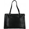Elegantná dámska kožená kabelka Katana Jarusk - čierná Elegantná dámska kožená kabelka Katana Jarusk - čierná