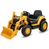 Detský elektrický traktor Baby Mix CAT žltý Detský elektrický traktor Baby Mix CAT žltý
