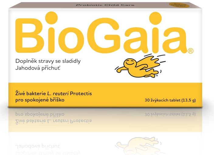BioGaia Protectis jahodová príchuť 30 tabliet