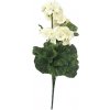 Umelý Muškát Pelargónia x9 biela 45cm Umelý Muškát Pelargónia x9 biela 45cm