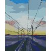 Maľovanie podľa čísel Zapadajúce slnko nad vlakovými koľajami, 80x100 cm, bez rámu a bez vypnutia plátna (6041412) Maľovanie podľa čísel Zapadajúce slnko nad vlakovými koľajami, 80x100 cm, bez rámu a bez vypnutia plátna (6041412)