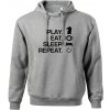 Eat sleep play - šach - Oversized mikina pánska Moon - kratšia + širšia - 2XL ( Tmavosivý melír ) Eat sleep play - šach - Oversized mikina pánska Moon - kratšia + širšia - 2XL ( Tmavosivý melír )