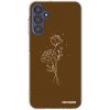 Picasee silikónový prehľadný obal pre Samsung Galaxy A15 A155F 4G - Brown flowers Picasee silikónový prehľadný obal pre Samsung Galaxy A15 A155F 4G - Brown flowers