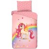 Ružové bavlnené detské obliečky na jednolôžko 140x200 cm Little – Good Morning Ružové bavlnené detské obliečky na jednolôžko 140x200 cm Little – Good Morning