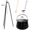 Perfect Home Kotlík s trojnožkou, varechou, naberačkou, 30L, 4ks, Set-119