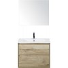 Kúpeľňová zostava Sanox Porto keramika zrkadlo 70 cm dub svetlý Kúpeľňová zostava Sanox Porto keramika zrkadlo 70 cm dub svetlý