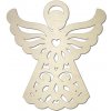 Dýhový drevený výrez 7cm - Anjel vzorovaný Dýhový drevený výrez 7cm - Anjel vzorovaný