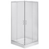 Deante Funkia, štvorcový sprchový kút 90x90 cm, výška 185cm, 5mm matné sklo, chrómový profil, KYC_641K Deante Funkia, štvorcový sprchový kút 90x90 cm, výška 185cm, 5mm matné sklo, chrómový profil, KYC_641K