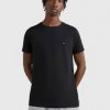 Tommy Hilfiger Core Stretch Slim C-Neck Tee | 8720641144278 | Čierna | L Tommy Hilfiger Core Stretch Slim C-Neck Tee | 8720641144278 | Čierna | L