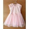 Detské sviatočné letné šaty s tylovou sukničkou sv. ružové, veľ. 92 Detské sviatočné letné šaty s tylovou sukničkou sv. ružové, veľ. 92