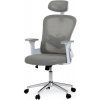 Kancelárska otočná stolička ROSE — sieť / látka, sivá Kancelárska otočná stolička ROSE — sieť / látka, sivá