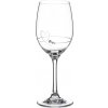 Diamante poháre na biele víno so Swarovski kryštálmi Petit Heart 240 ml