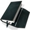 Obal na knihu kožený se záložkou Černý kovový Obal na knihu kožený se záložkou Černý kovový