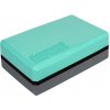Merco Yoga Block Duo kocka na jógu zelená-antracitová 10 cm Merco Yoga Block Duo kocka na jógu zelená-antracitová 10 cm