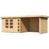 Drevený záhradný domček KERKO 5 s prístavkom 280 Lanitplast Drevený záhradný domček KERKO 5 s prístavkom 280 Lanitplast