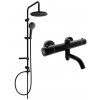 MEXEN/S - Erik sprchový stĺp vrátane sprchovej termostatickej batérie Kai, čierna 77900205-70 MEXEN/S - Erik sprchový stĺp vrátane sprchovej termostatickej batérie Kai, čierna 77900205-70