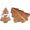 Excellent Houseware Drevený servírovací podnos Christmas Tree 20x28,5 cm