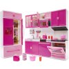 Nábytok pre bábiky kuchyňa 4 segmenty zvuky LED 48 cm Nábytok pre bábiky kuchyňa 4 segmenty zvuky LED 48 cm