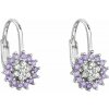 Strieborné náušnice visiace so zirkónom fialová kvietka 11217.3 Violet Strieborné náušnice visiace so zirkónom fialová kvietka 11217.3 Violet