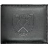 West Ham United FC kožená peňaženka čierna