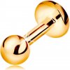 Šperky eshop - Labret do pery, brady a nad peru - 14K zlato, lesklá hladká gulička, 5 mm S2GG184.55 Šperky eshop - Labret do pery, brady a nad peru - 14K zlato, lesklá hladká gulička, 5 mm S2GG184.55