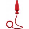 Análny kolík s krúžkom Secure Plug & Ring Red Análny kolík s krúžkom Secure Plug & Ring Red