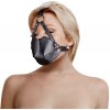 Ouch! Head Harness with Mouth Cover and Solid Ball Gag Black Ouch! Head Harness with Mouth Cover and Solid Ball Gag Black