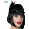 Čelenka Charleston s perím, čierna 8434077132029 Čelenka Charleston s perím, čierna 8434077132029