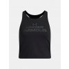 Under Armour Dievčenské tielko G Motion Branded Crop Tank Čierna YMD Under Armour Dievčenské tielko G Motion Branded Crop Tank Čierna YMD