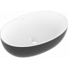 Villeroy & Boch Artis umývadlo 48x32.5 cm oválny pultové umývadlo biela-čierna 438848BCT8 Villeroy & Boch Artis umývadlo 48x32.5 cm oválny pultové umývadlo biela-čierna 438848BCT8