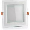 Mini LED panel štvorcový Glass zapustený 18W, 3000K, 1260lm, VT-1881G (V-TAC) Mini LED panel štvorcový Glass zapustený 18W, 3000K, 1260lm, VT-1881G (V-TAC)