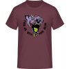 E190 Tričko - Zombie - Rozzúrený Pes - Purpurovočervená - M - Pánske E190 Tričko - Zombie - Rozzúrený Pes - Purpurovočervená - M - Pánske