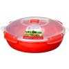 Sistema Okrúhla miska na skladovanie a ohrievanie jedla Microwave dish 1,29 l, červená Sistema Okrúhla miska na skladovanie a ohrievanie jedla Microwave dish 1,29 l, červená