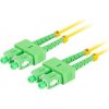 Lanberg Patchcord SM SC/APC-SC/APC Duplex 3,0 mm LSZH G657A1 15m Žlutý Lanberg Lanberg Patchcord SM SC/APC-SC/APC Duplex 3,0 mm LSZH G657A1 15m Žlutý Lanberg