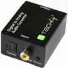 Konwerter cyfrowy Toslink SPDIF, coaxial audio na analóg stereo RCA Ľ/R Konwerter cyfrowy Toslink SPDIF, coaxial audio na analóg stereo RCA Ľ/R