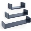 Sada nástenných políc SONGMICS LWS66GY Sada nástenných políc SONGMICS LWS66GY
