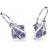 Cutie Jewellery Detské náušnice z bieleho zlata C2241-10-X-2 fialová Cutie Jewellery Detské náušnice z bieleho zlata C2241-10-X-2 fialová