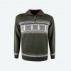 Merino svetr Kama L139 106 tmavě zelená