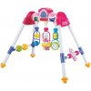 Baby Mix hrajúca edukačná hrazdička De Lux růžová Baby Mix hrajúca edukačná hrazdička De Lux růžová