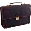 Kožená aktovka trojkomorová 29x41x14 cm Mercucio tmavohnedá Kožená aktovka trojkomorová 29x41x14 cm Mercucio tmavohnedá