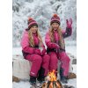Dievčenská čiapka s brmbolcom Color Kids - ružová Veľkosť: 52 Dievčenská čiapka s brmbolcom Color Kids - ružová Veľkosť: 52