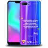 Picasee silikónové Honor 10 - Kazma - MŮŽETE DOKÁZAT, CO BUDETE CHTÍT čiré