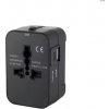 Univerzálny cestovný adaptér EU, UK, USA, AUS Typ: 1x USB-C + 1x USB-A Univerzálny cestovný adaptér EU, UK, USA, AUS Typ: 1x USB-C + 1x USB-A