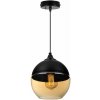 Light Home Závesné svietidlo Oslo, 1x čierne/medové sklenené tienidlo Light Home Závesné svietidlo Oslo, 1x čierne/medové sklenené tienidlo