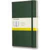 Moleskine Zápisník tvrdé dosky A5 štvorčekový tmavo zelený